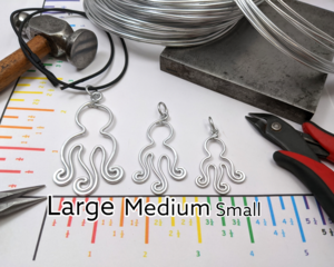 Octopus necklace pendant by Bendi's