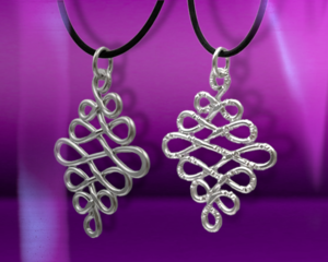 Large Celtic necklace pendants by bendi's