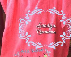 Embroidered Flip Flop Beach Towel