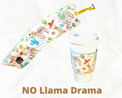 NO Prob LLama hot or cold Beverage sleeve by Afurbabyfavorite