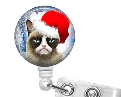 Christmas Grumpy Cat on White Reel