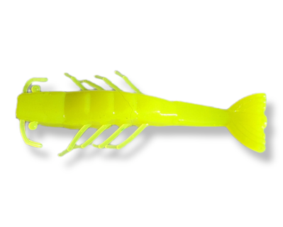 Chartreuse Shrimp lure by MasterBait