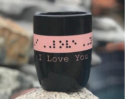 Braille I Love You Ceramic Coffee Mug