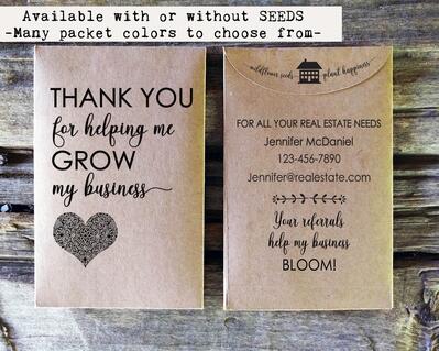 Custom Seed Packet Envelopes Wedding Party Favors – Potter Upper