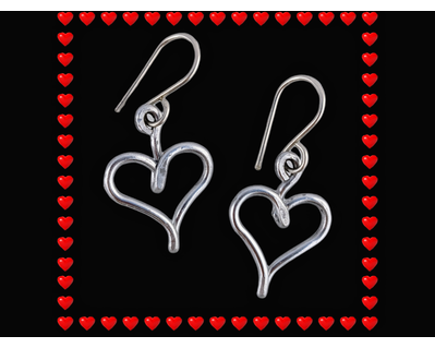 bendi's heart earrings