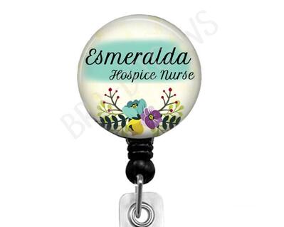 Hospice Nurse badge reel