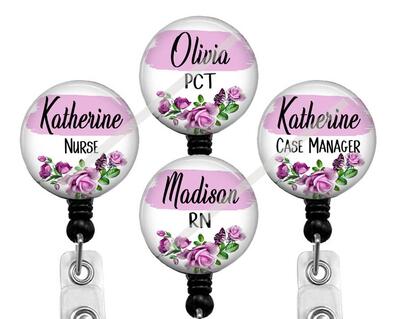 Badge reel for nurse, case manager or PCT