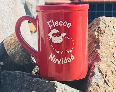 Fleece Navidad Engraved Coffee Christmas Mug