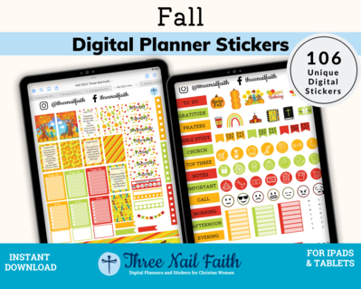 Christian Faith Digital Stickers – Three Nail Faith