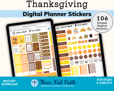 Christian Faith Digital Stickers – Three Nail Faith