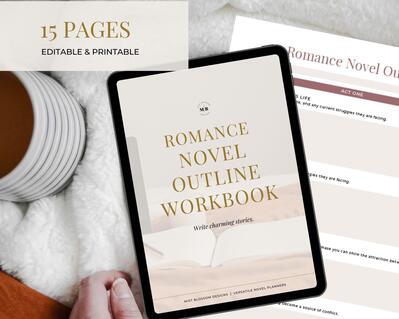 Printable Novel Planning Workbook - Coloring Book Edition