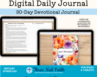 Christian Faith Digital Stickers – Three Nail Faith