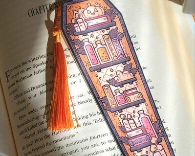 Cottage core bookmarks teacup wooden bookmarks