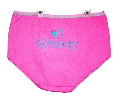 Hot Granny Panties, Funny Custom Personalized Gag Gift Exchange