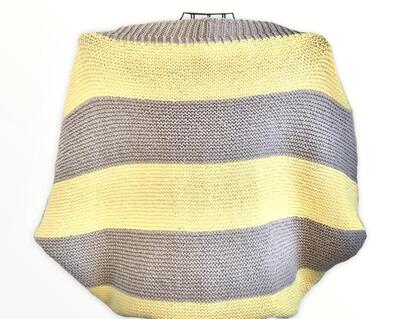 Cardigan sweater striped , cocoon cardigan, beach wear, cruise wear, custom made, knit sweater, baggy sweater