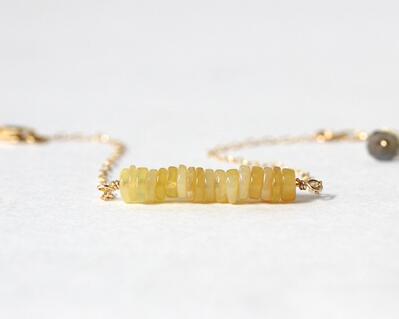 Yellow Opal Beaded Bracelet