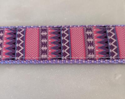 Purple and pink dog leash