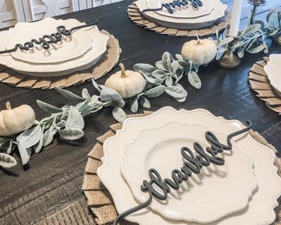 Wooden place cards