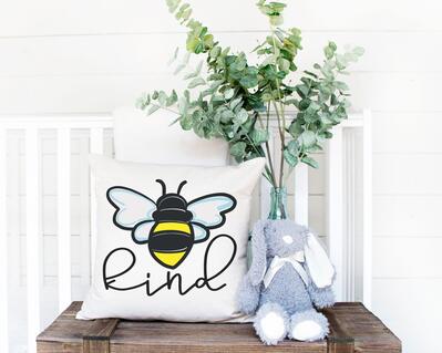 Bee Kind Throw Pillow