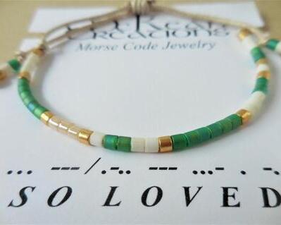 Men's Morse Code Bracelet So Loved