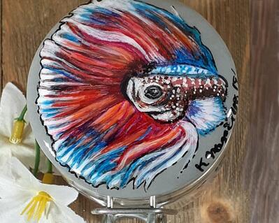 Dragon Beta Fish Sachet Jar