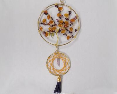 dragonfly charmed Tree of Life Dream Catcher