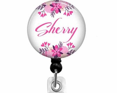 Floral Badge Reel