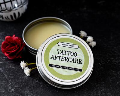 Vegan Tattoo Aftercare Balm Natural Healing Skin Salve