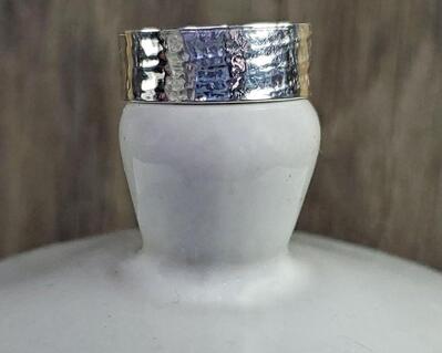 Hand Textured Sterling Silver  Ring