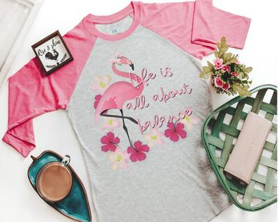 Life is all about balance flamingo shirt