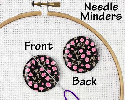 Pink Floral Magnetic Needle Minder