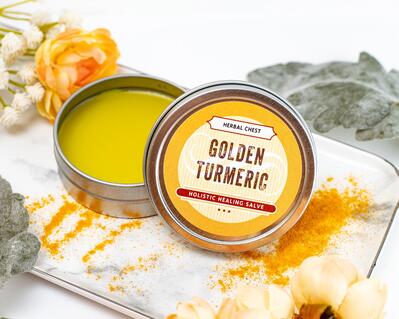 Holistic Golden Turmeric Herbal Healing Salve 2oz tin