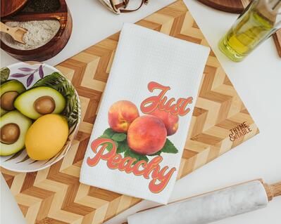 Just Peachy Kitchen Towel