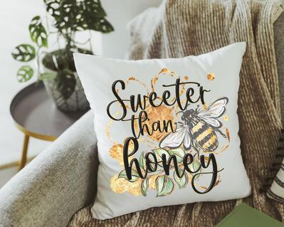 Sweeter Than Honey Pillow 18x18