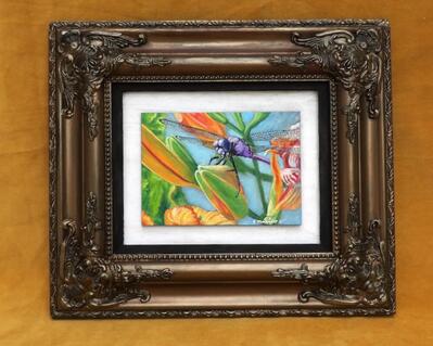 Purple Dragonfly Painting