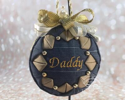Memory keepsake ornament out of clothes