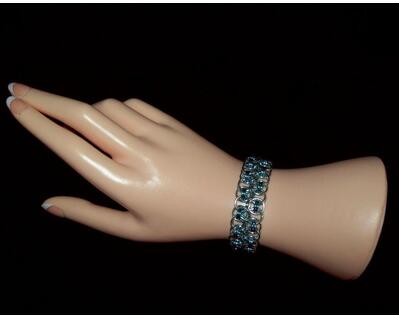 Chainmaille Bracelet, Japanese Lace, Reversible
