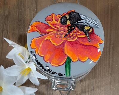 Bee Flower Sachet Jar