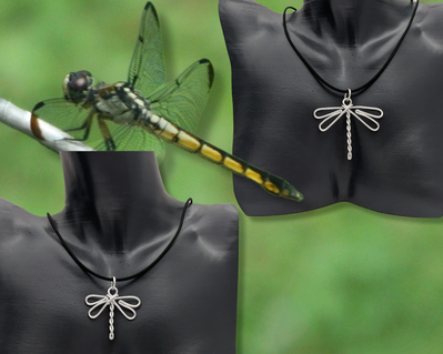 Dragonfly necklace pendants by Bendi's