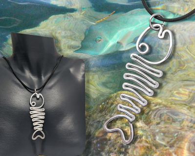 Fish necklace pendant by Bendi's