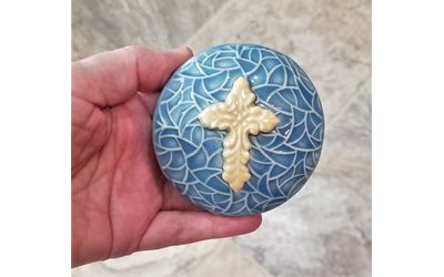 Meditation Spirit Rattle with Cross Meditation Spirit Rattle with Cross