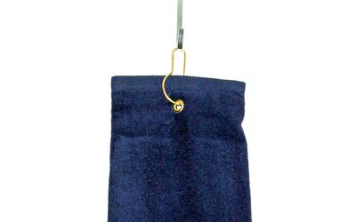 Grommet for hanging the towel on golf bag. Grommet for hanging the towel on golf bag.