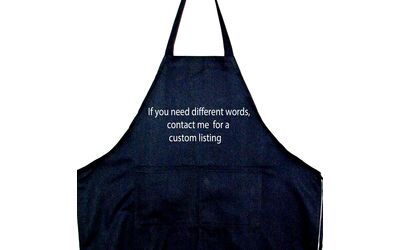 No Orders Custom Embroidered Apron