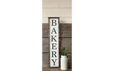 Sign shown with ebony stained frame Sign shown with ebony stained frame