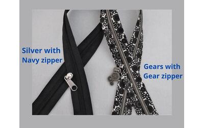 special steampunk gear zippers and pulls