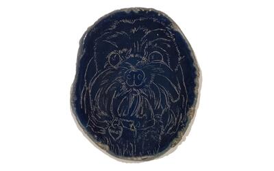 Drawing Of The Image On An Agate Slice Drawing Of The Image On An Agate Slice