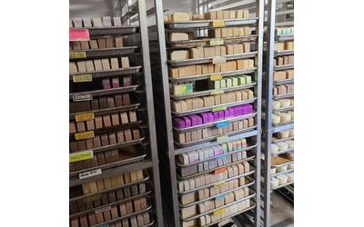 Some of the soap in  the curing racks, this isn't all of them!