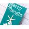 Coastal Christmas Tree Sign, Merry & Bright, With Real Starfish

This Merry & Bright coastal holiday sign with an actual starfish, is an ideal addition to your beach house holiday decor. Measuring 7.25x16, this is a cheerful and radiant design with it's greenish turquoise background, white whimsical Christmas tree, and a pop of bright tropical colors.