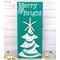 Coastal Christmas Tree Sign, Merry & Bright, With Real Starfish