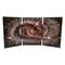 galaxy Arp 273 free-standing triptych copper enamel for home or office